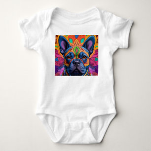 Frenchie Fun Birthday Fantasy Baby Bodysuit