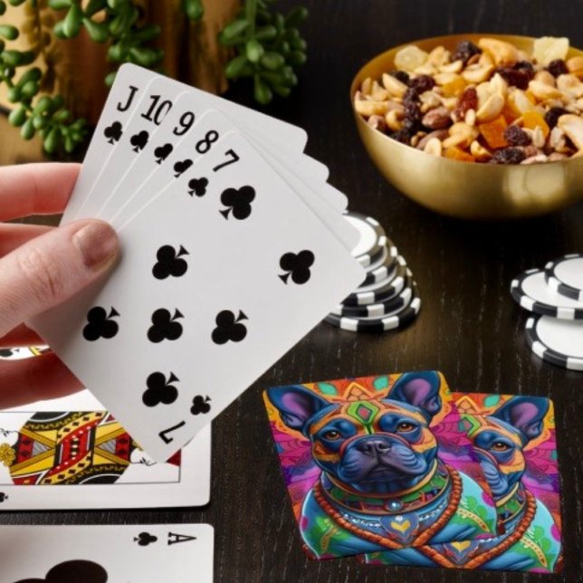 Frenchie Fun Birthday Fantasy Playing Cards (Creator Uploaded)