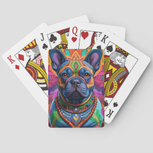 Frenchie Fun Birthday Fantasy Playing Cards