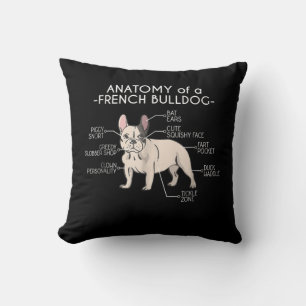 Frenchie Gift Anatomy Of A French Bulldog Cushion