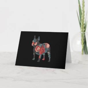 Frenchie Gift Cute French Bulldog Flower Gift Invitation