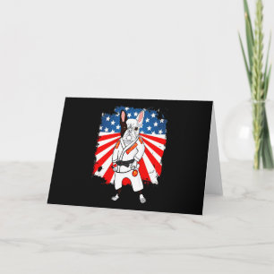 Frenchie Gift   Cute French Bulldog USA Flag Invitation
