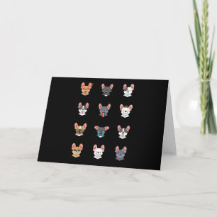 Frenchie Gift Emotional Face French Bulldog Invitation