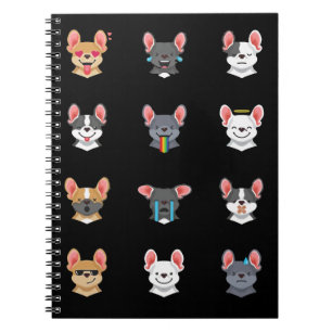 Frenchie Gift   Emotional Face French Bulldog Notebook