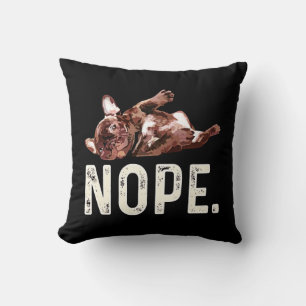 Frenchie Gift French Bulldog Nope. Cushion