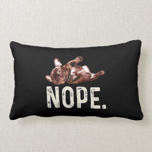 Frenchie Gift   French Bulldog Nope. Lumbar Cushion