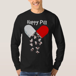 Frenchie Gift Happy Pill French Bulldog Gift T-Shirt