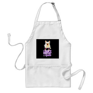 Frenchie Gift   I Don't Sweat I Sparkle Standard Apron