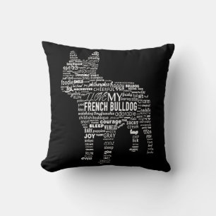 Frenchie Gift   I Love My French Bull Dog Cushion
