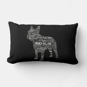 Frenchie Gift   I Love My French Bull Dog Lumbar Cushion