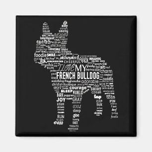 Frenchie Gift I Love My French Bull Dog Magnet