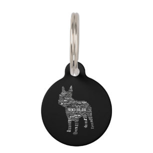 Frenchie Gift I Love My French Bull Dog Pet Tag