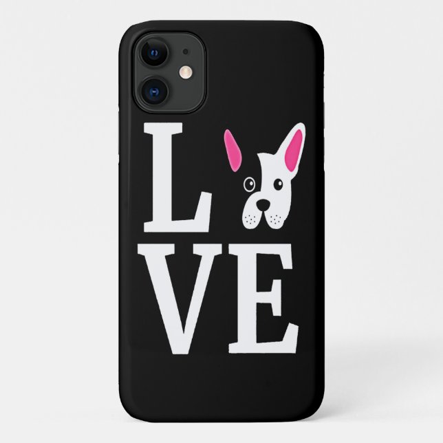 Frenchie Gift | Love French Bulldog Gift Case-Mate iPhone Case (Back)