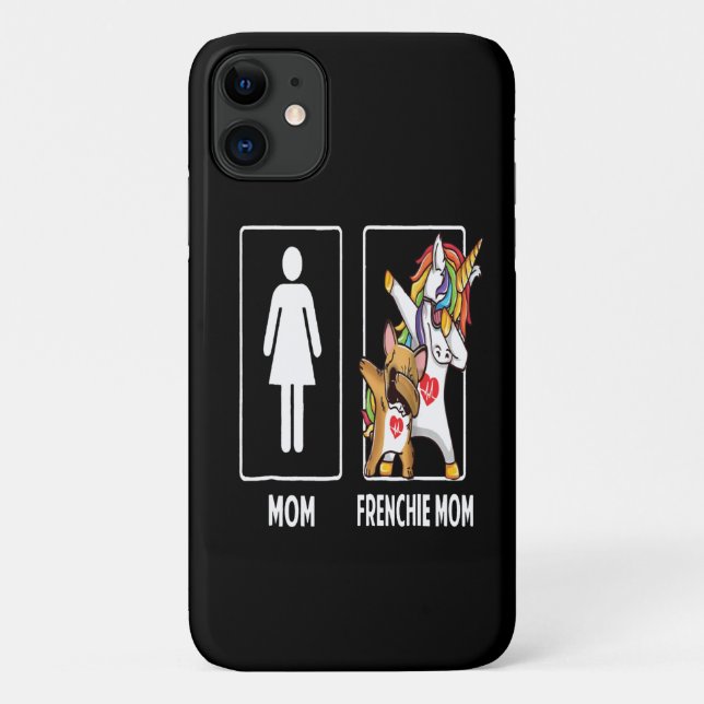 Frenchie Gift | Mum With Frenchie Mum Unique Case-Mate iPhone Case (Back)