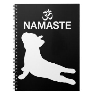 Frenchie Gift Namaste French Bulldog Gift Notebook