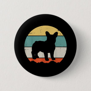 Frenchie Gift Vintage French Bulldog Gift 6 Cm Round Badge