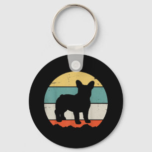 Frenchie Gift Vintage French Bulldog Gift Key Ring