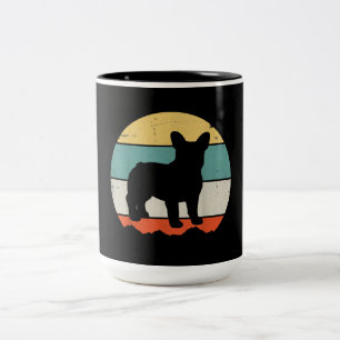 Frenchie Gift Vintage French Bulldog Gift Two-Tone Coffee Mug