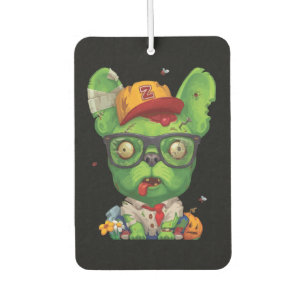 Frenchie Gift Zombie French Bulldog Car Air Freshener