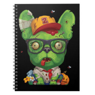 Frenchie Gift Zombie French Bulldog Notebook