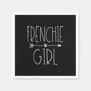 frenchie girl i love my french bulldog dog gift napkin
