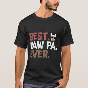 Frenchie Grandfather Vintage Best Pawpa Ever Fre T-Shirt
