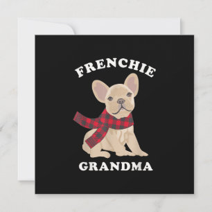 Frenchie Grandma Gift  French Bulldog Xmas Family Holiday Card