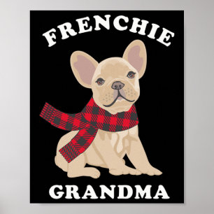 Frenchie Grandma Gift French Bulldog Xmas Family M Poster