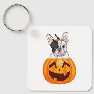 Frenchie Halloween Key Ring