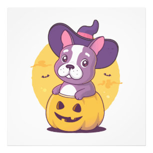 Frenchie Halloween Photo Print