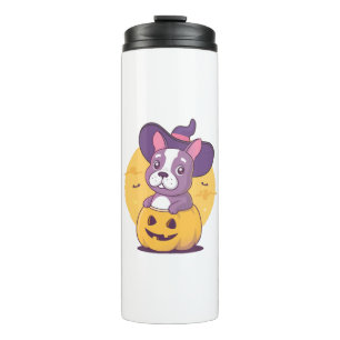 Frenchie Halloween Thermal Tumbler