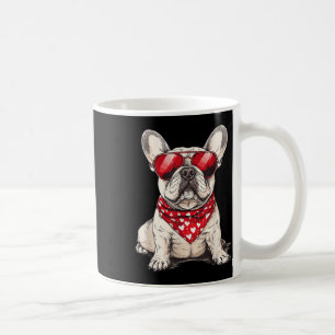 Frenchie Heart Bandanna Cool French Bulldog Lover  Coffee Mug