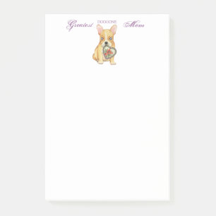 Frenchie Heart Mum Post-it Notes