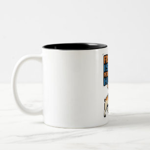 Frenchie Is My Personality French Bulldog Sticker Two-Tone Coffee Mug