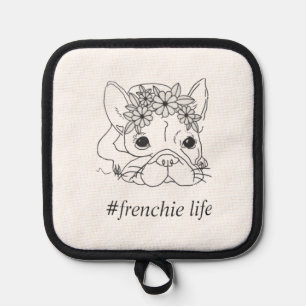 #FRENCHIE LIFE POT HOLDER NO-SLIP SILICONE DETAIL