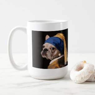 Frenchie Lost in Art   Artistic French Bulldog Mug