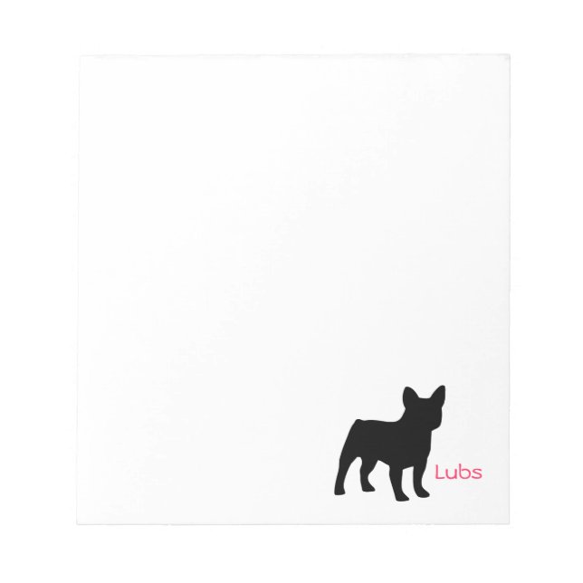 Frenchie Love Notepad (Front)
