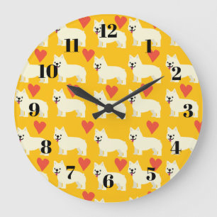 Frenchie Lover Large Clock