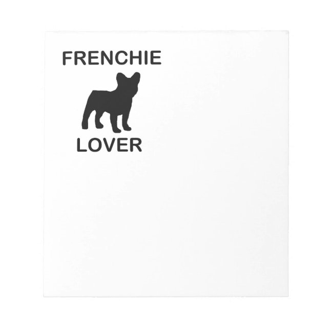 frenchie lover notepad (Front)