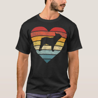 Frenchie Lover Owner Gifts Retro Sunset Dog Silhou T-Shirt