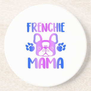 Frenchie Mama Bulldog For Dog Mum Fur Mama Funny Coaster