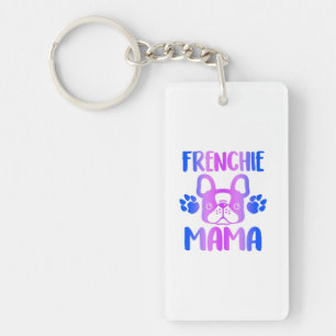 Frenchie Mama Bulldog For Dog Mum Fur Mama Funny Key Ring