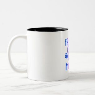 Frenchie Mama Bulldog For Dog Mum Fur Mama Funny Two-Tone Coffee Mug