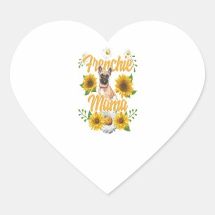 Frenchie Mama French Bulldog Dog Mom Fur Mama Heart Sticker