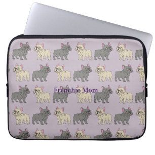Frenchie mom laptop sleeve
