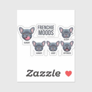 Frenchie Moods Funny French Bulldog Design