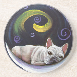 Frenchie Moon Coaster