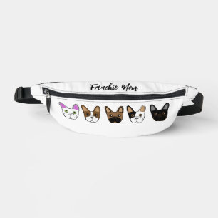 Frenchie Mum Adorable French Bulldog Face  Bum Bags