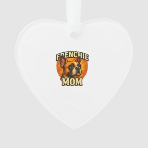 Frenchie Mum Adorable French Bulldog Portrait Ornament