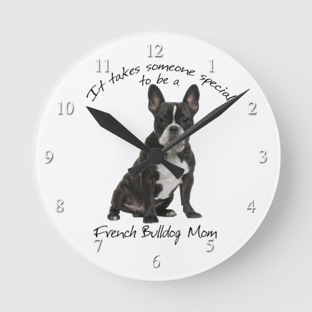 Frenchie Mum Clock (Front)